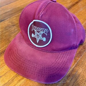 Thrasher Burgundy Hat with Logo